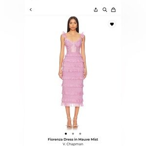 V. Chapman Fiorenza Dress in Soft Lavender